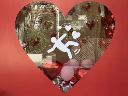 Vidriera de San Valentín de Aura Home Deco