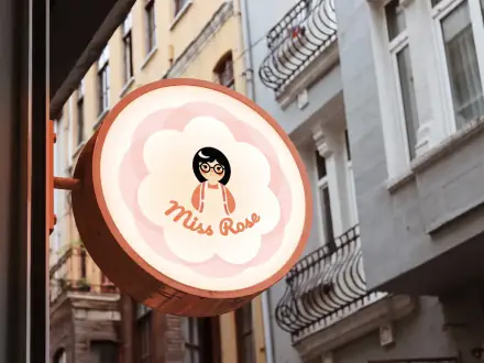 Cartel de marquesina de Miss Rose