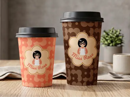 Vasos de café de Miss Rose